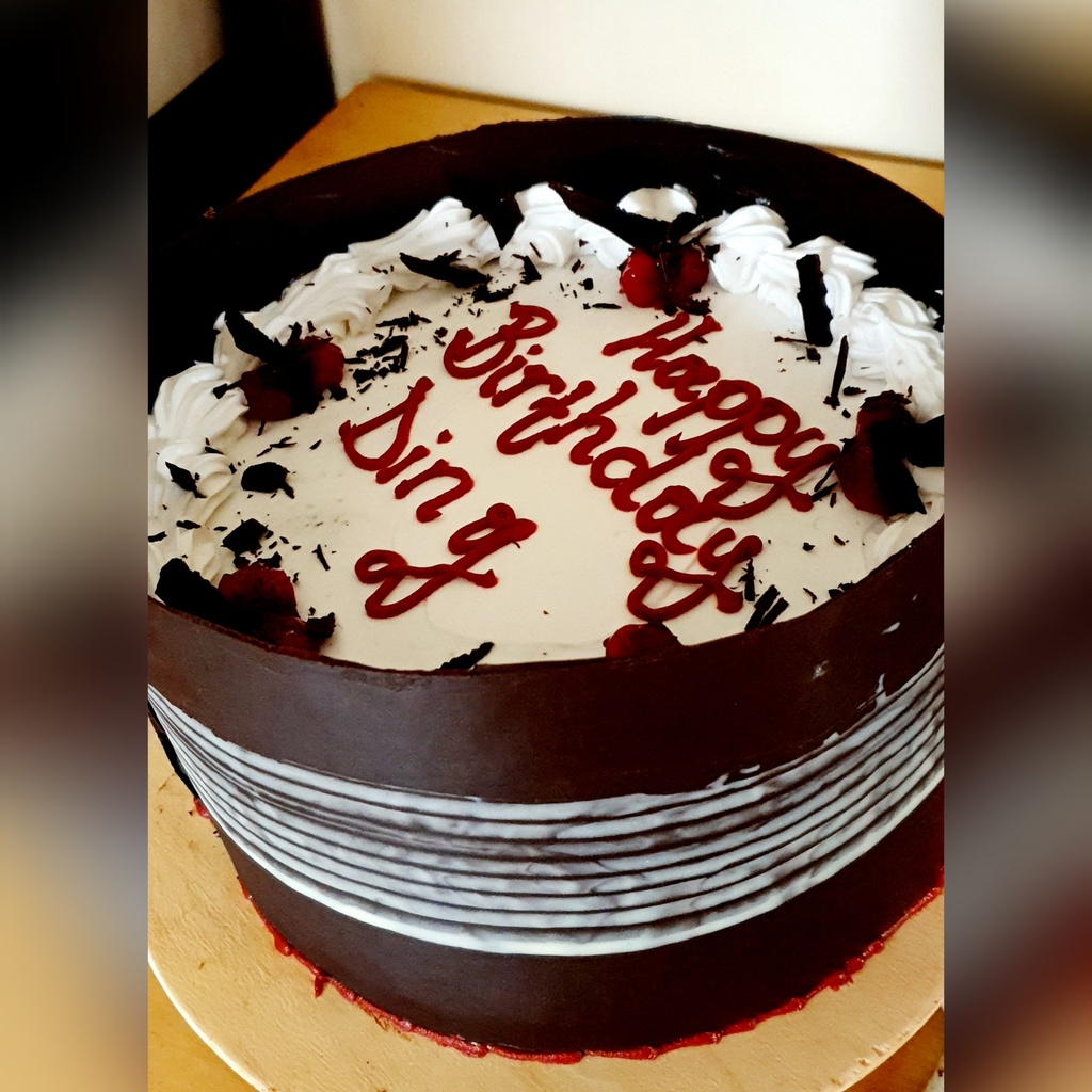 Black Forest and White Cherry Cake