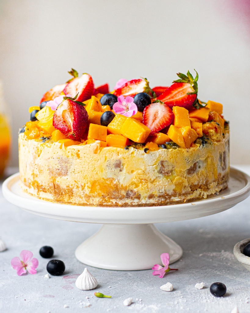 Fruit Cake in Ice cream