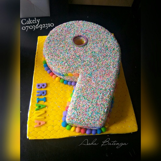 Birthday Numbers Cake